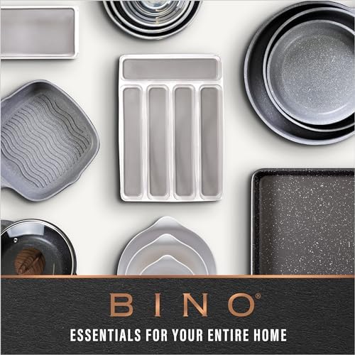 BINO | Plastic Organizer Bins, Large - 4 Pack | THE SOHO COLLECTION | Multi-U...