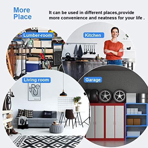 BestOffice 36"x14"x54" 4 Tier Layer Shelf Adjustable Steel Com...