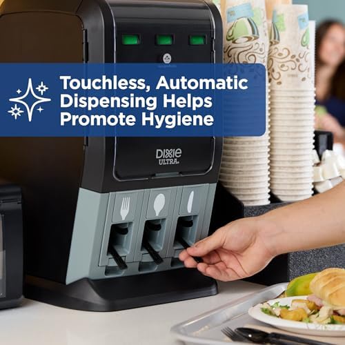 Dixie Ultra® SMARTSTOCK® MINI TRI-TOWER CUTLERY DISPENSER BY GP PRO (GEORGIA-...