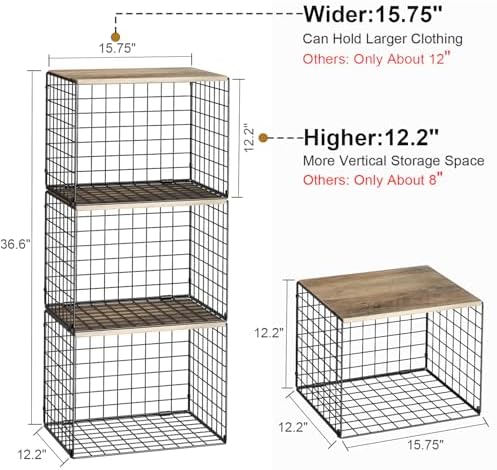 Widened and Heightened Large Capacity Closet Organizers And Storage Shelf
