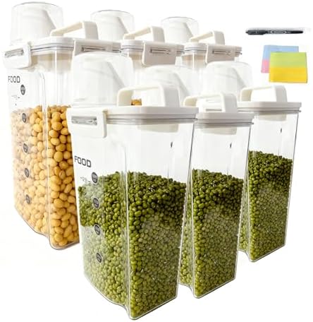 Airtight Cereal Containers, 6-Pc Set with Spout