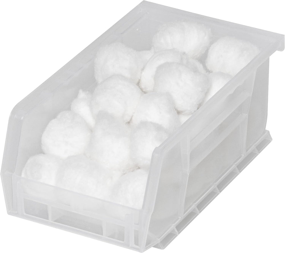 Akro-Mils 30220 AkroBins Plastic Storage Bins, 7"x4"x3", Clear...