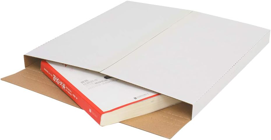 100 Packs White Vinyl Record LP Shipping Mailer Boxes, 12.5in*12.5in*1in Reco...