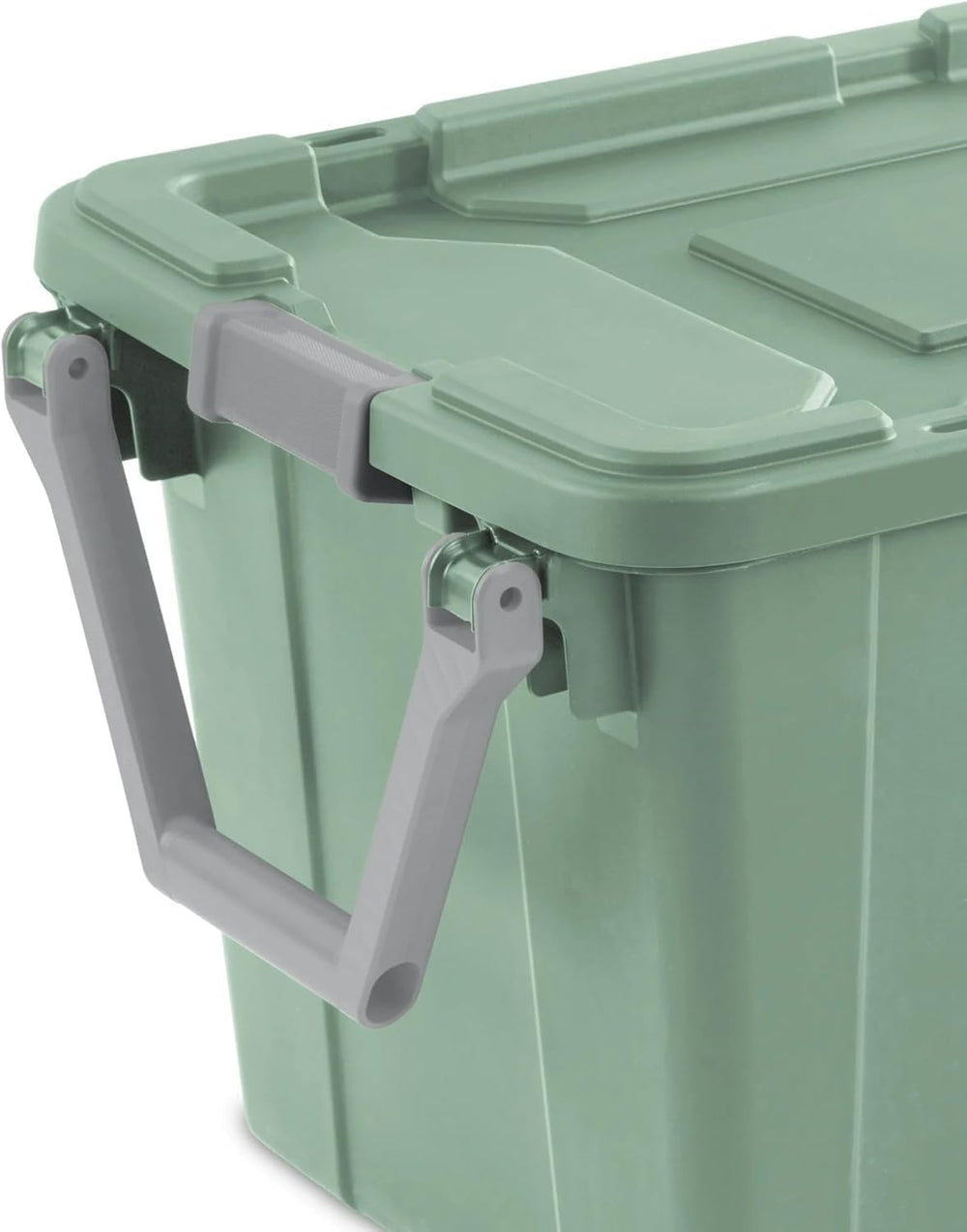 Storage Bin 40 Gallon 160 Qt Wheeled Industrial Tote Plastic Rolling Stacker ...