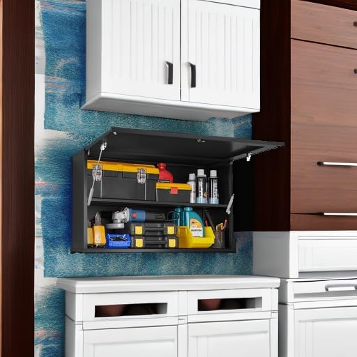 Polup 20" Metal Garage Wall Cabinet with Door and Adjustable Shelf
