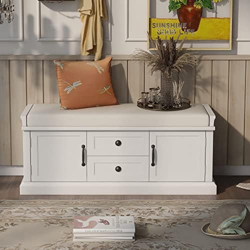 Storage Bench Entryway Bench Shoe Bench Storage Ottoman Cabinet