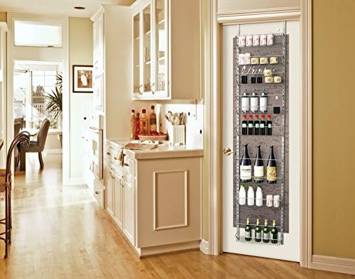 Home-Complete Pantry Over The Door Spice and Jar Rack Organizer - Great Stora...