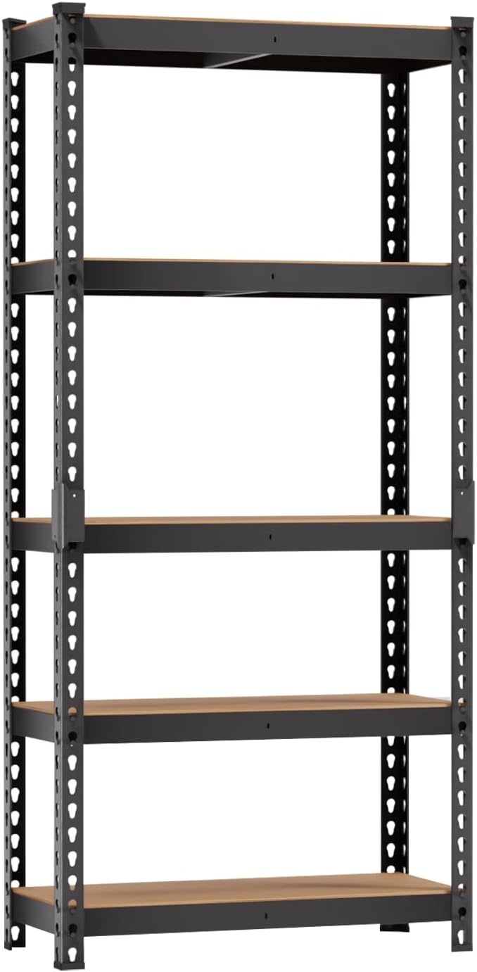 BestOffice 5-Tier Heavy Duty Storage Shelving Unit, 1650 LBS Adjustable Metal...