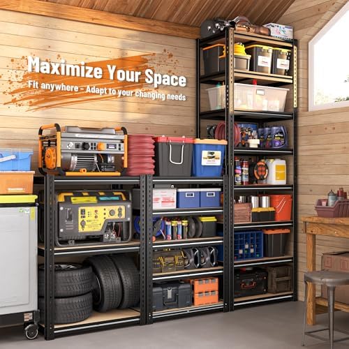 8 Tier Storage Shelves,Shelving Unit Load 352 LBS Per Shelf, Adjustable and D...