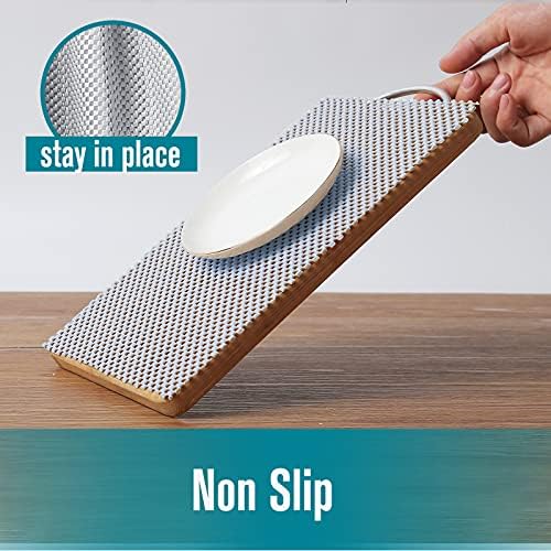 Drawer Shelf and Cabinet Liner, Thick Strong Grip, Non-Adhesive Liners Protec...