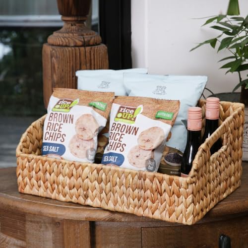 Pantry Baskets for Organizing,Wicker Storage Bins,3 Pack,Natural