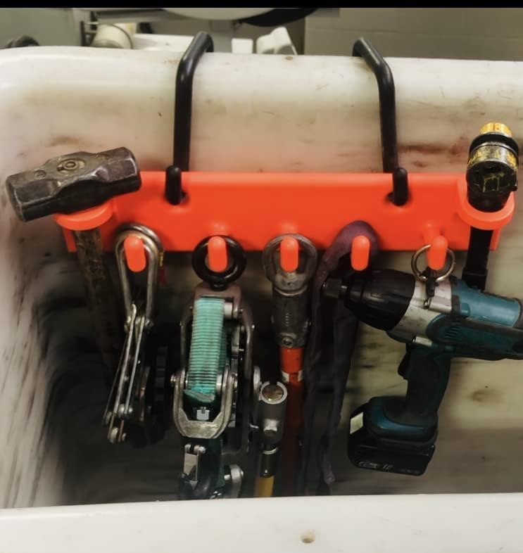The Big Rack Bucket Truck Tool Organizer and Lineman Tool Board (Bucket Hooks...