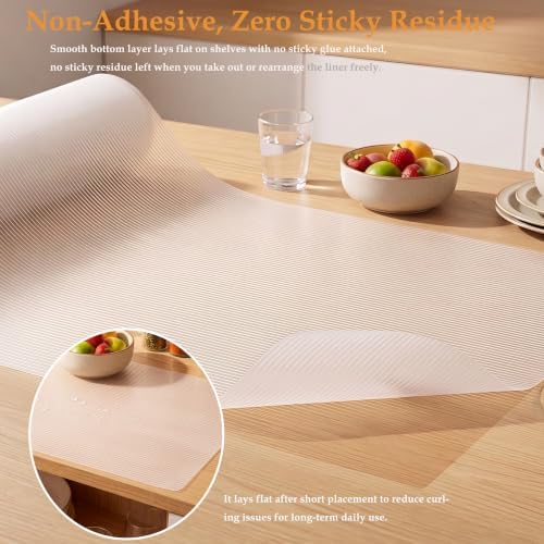 Shelf Drawer Liner for Kitchen Cabinet Non Adhesive 20 Inch Wide X 20 Ft
