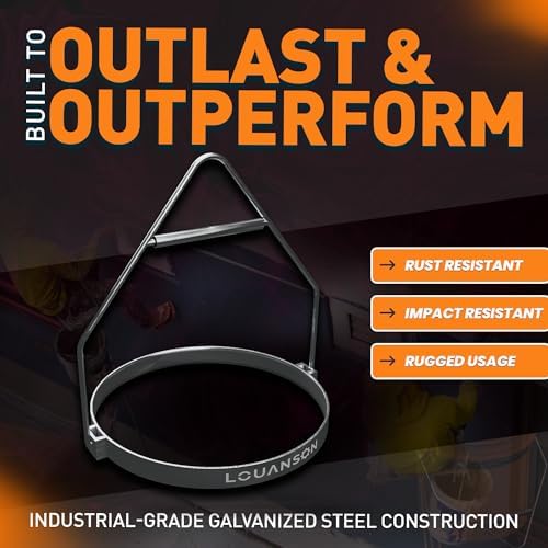 Heavy-Duty 5-Gallon Galvanized Steel Bucket Harness | 100 lb+ Capacity | Impr...
