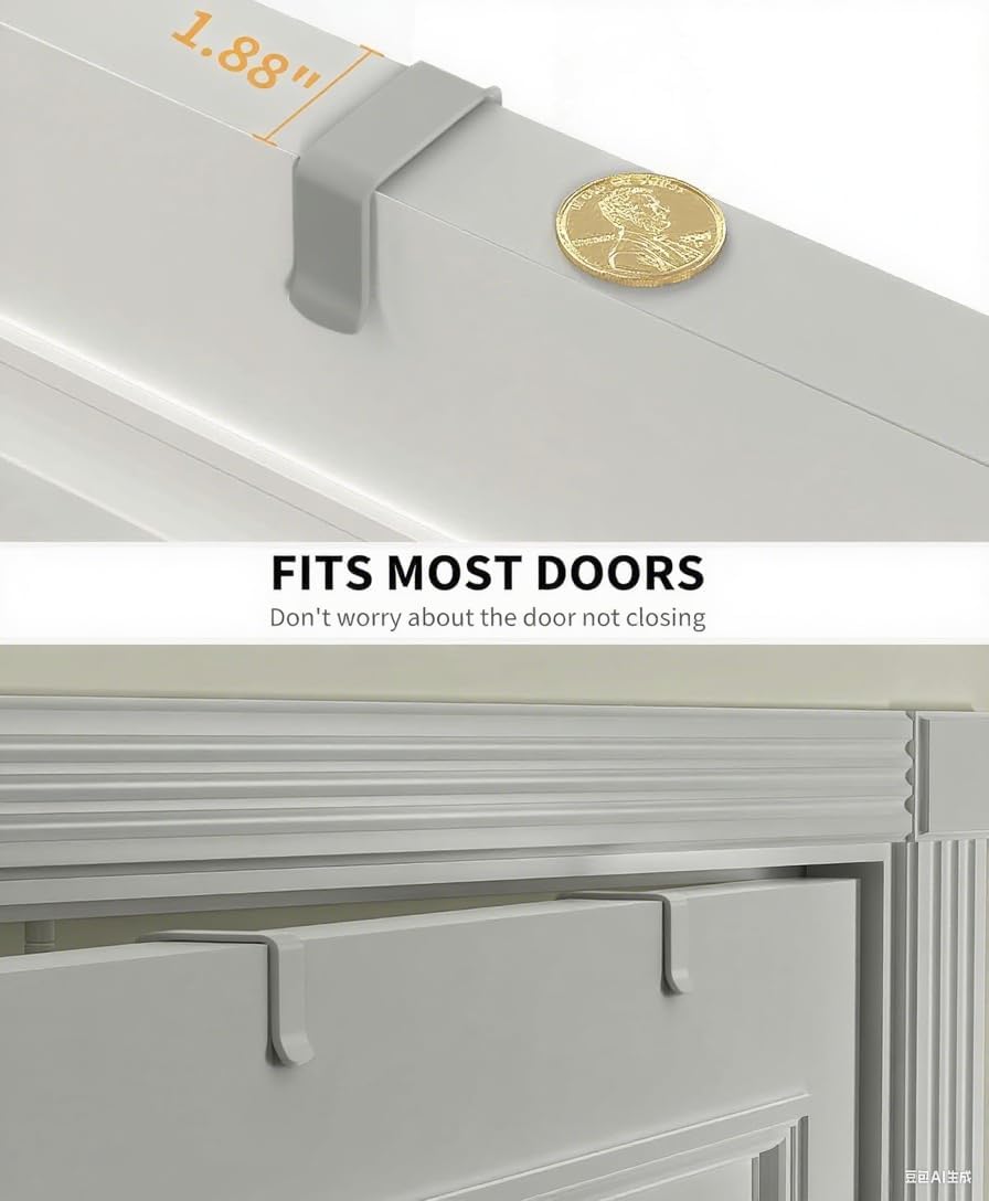 Moforoco Grey 9-Tier Over The Door Pantry Organizer, Pantry Organization and ...