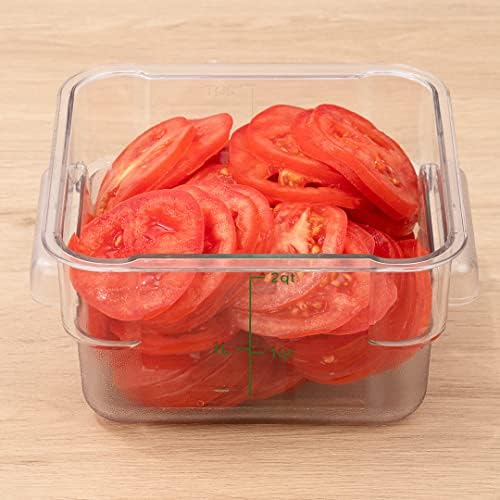 Restaurantware Met Lux 2 Quart Brine Buckets 10 Square Marinating Containers ...