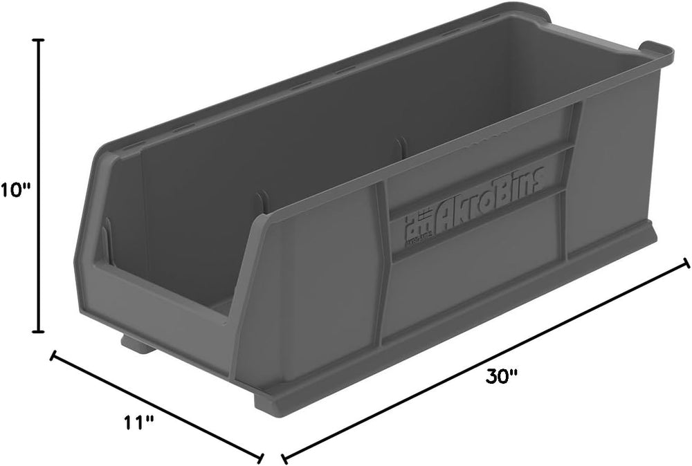 Akro-Mils 30292 Super-Size AkroBins Plastic Storage Bins, Space-Saving Stacka...