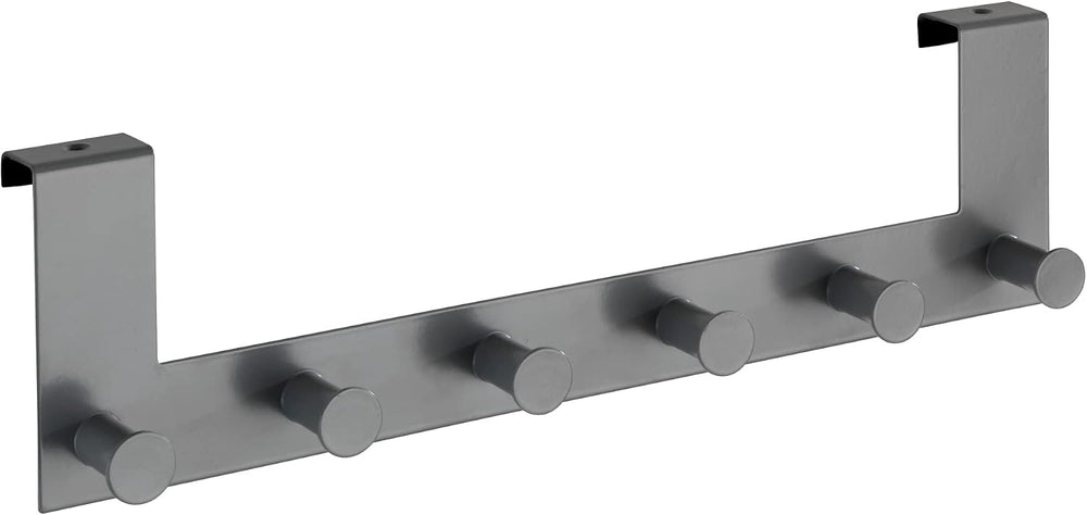 Wenko Celano Door Coat Rack with 6 Hooks for Door Rebate Thickness up to 2 cm...
