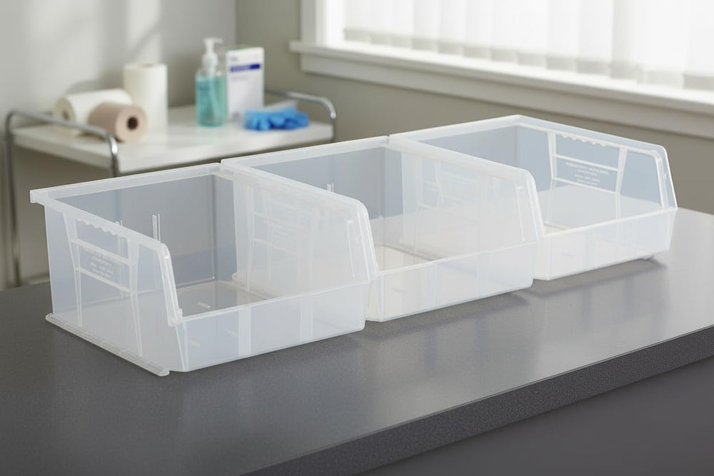 HE HUDSON EXCHANGE 11" x 11" x 5" (3 Pack) Plastic Stackable S...