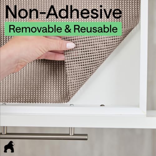 GORILLA GRIP powerGRIP Drawer Shelf and Cabinet Liner, 20"x20', Beige
