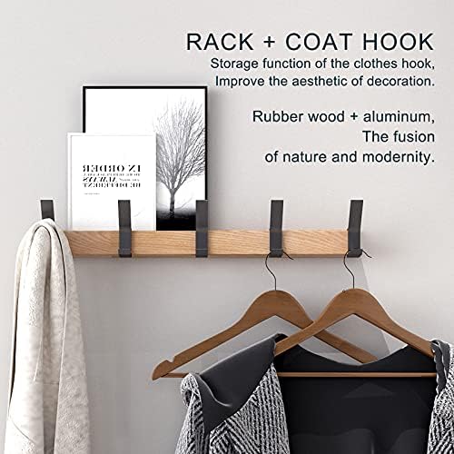 Coat Hook Rack Wall Mounted Coat Rack-5 Double Hook,Aluminum,Metal Coat Hook ...
