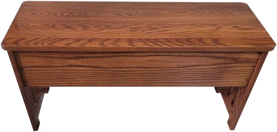 Rustic Red Door Co. Wooden Storage Bench for Entryway with Lid, Mission Style...