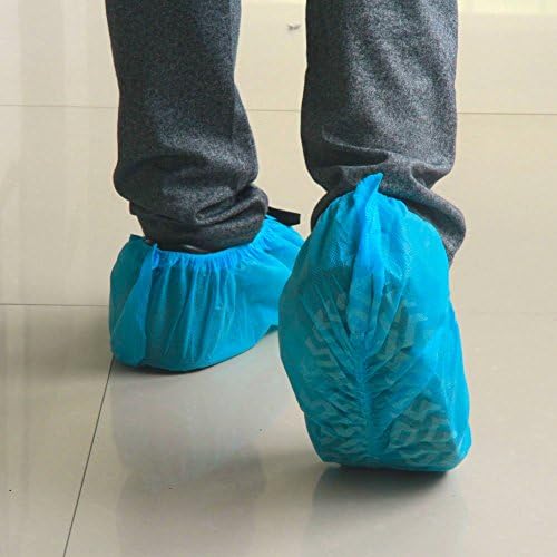G & F Products Disposable Boot & Shoe Covers, Non-Slip, Blue, XL, 500...
