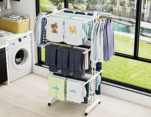 HOMIDEC Clothes Drying Rack, 4-Tier(67.7" H) Foldable Drying Rack Clothing