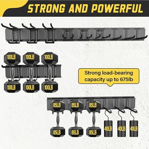 klasit Garage Wall Organizer,15Pack Carries 675 lbs,Garden Tool Organizer