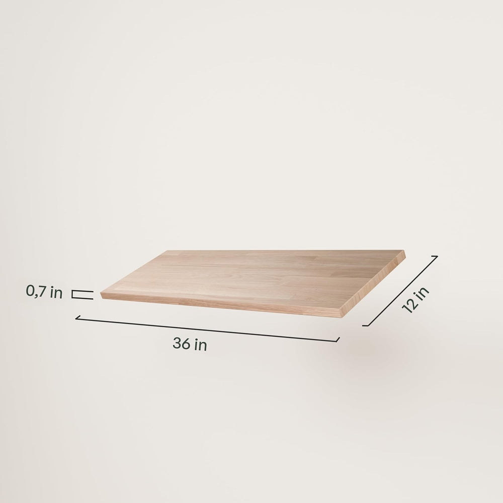 pamo Adjustable Closet Organizer Shelf Board Oak – 36" x 12"