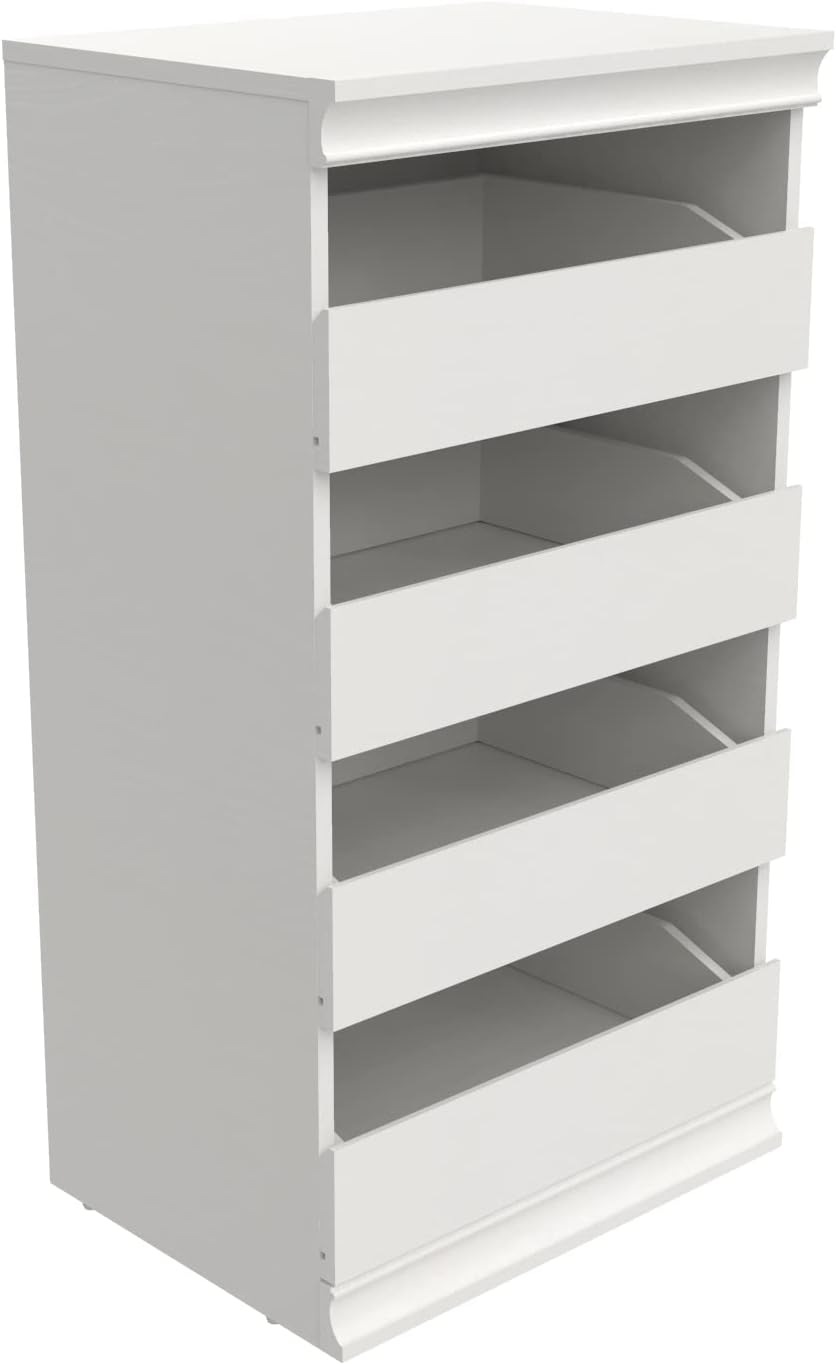 ClosetMaid Modular Storage Unit with 4 Drawers, Wood Closet Organizer, Stacki...