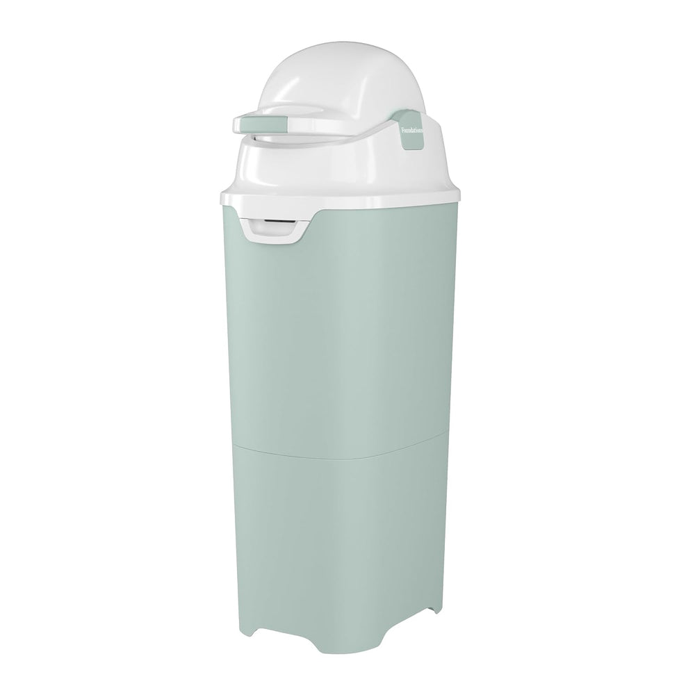Foundations Tall Diaper Pail with Airtight Lid, Green