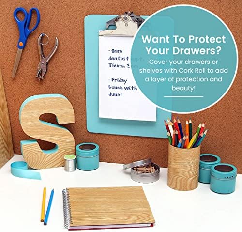 Con-Tact Brand Multi-Purpose Cork Shelf Liner, 18" x 4', Brown, Pack...