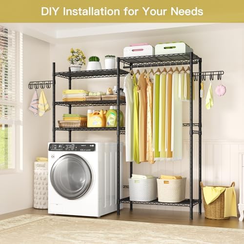 Ulif U5 Over the Washer and Dryer Storage Shelf, Laundry Room Space Saver