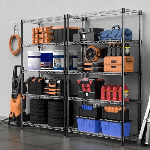 M MZG 450 lbs Wire Storage Shelving 3-Tier Utility Shelving Unit Steel Organi...