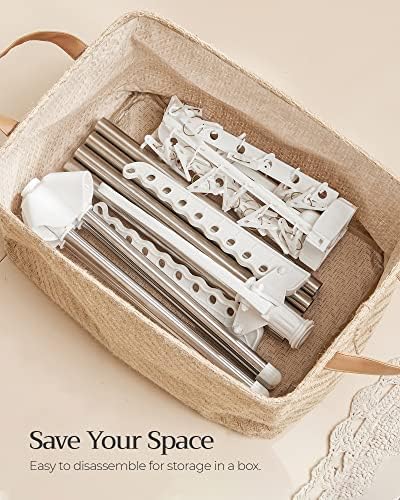 SONGMICS Clothes Drying Rack, 72.8-Inch Drying Rack, 3 Rotatable Arms