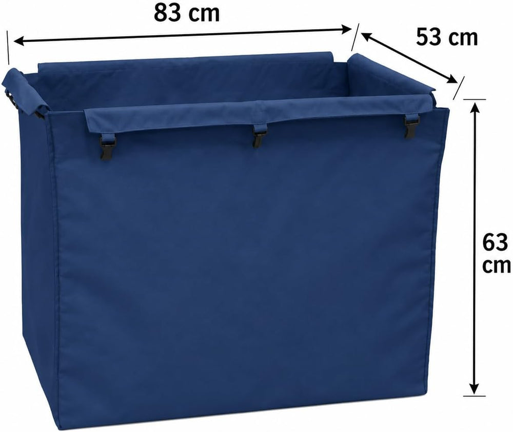 400L Commercial Laundry Cart Liner Bags - Removable Waterproof Replacement Ba...