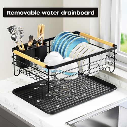 Small Dish Drying Rack, Black