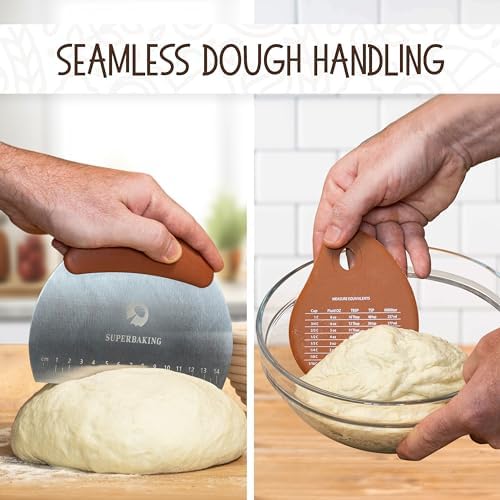 Superbaking Sourdough Banneton Bread Proofing Basket, 9" Round & 10&...
