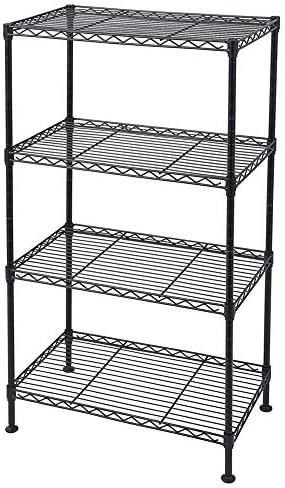 Metal Storage Shelf, Garage Storage Organization Wire Rack, Adjustable 4 Tier...