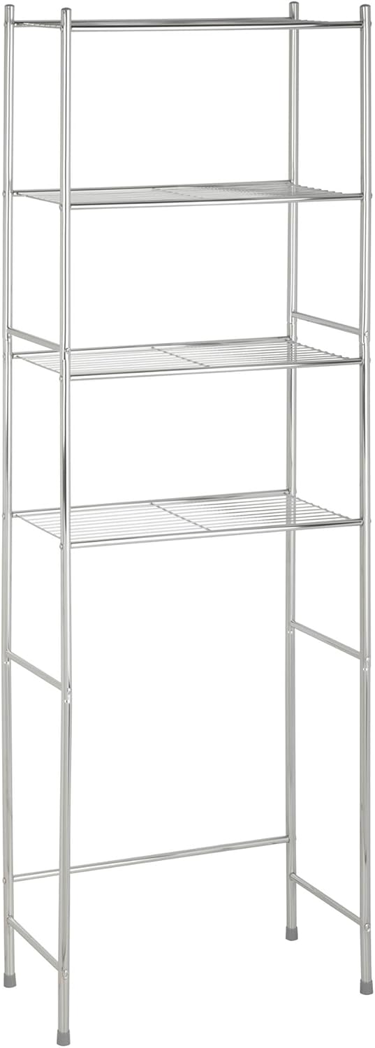 Honey-Can-Do 4-Tier Over-The-Toilet Storage Shelf - Space-Saving Steel Bathro...