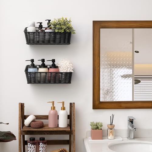 GRANNY SAYS Hanging Wall Basket, Wall Mount Basket for Kitchen, 2 Pack