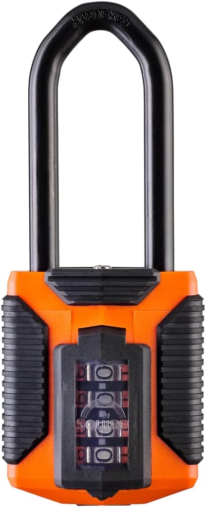 Squire Heavy Duty Combination Padlock | Long Shackle | CP50ATLO/2.5 | All Ter...