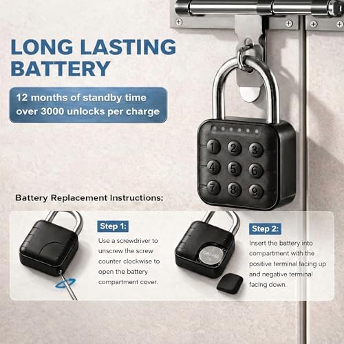 Combination Padlock, 2 Pack, Black