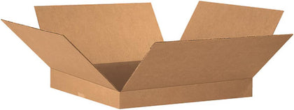 (20 Pack) 20"L x 20"W x 2"H Flat Corrugated Cardboard Shipping Boxes | Single-Wall Kraft Boxes for Moving, Packing and Storage