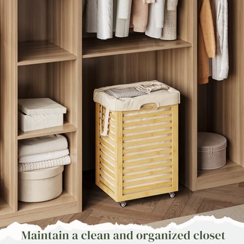 Laundry Hamper bamboo wood Laundry Clothes Laundry Hamper Clothes Storage