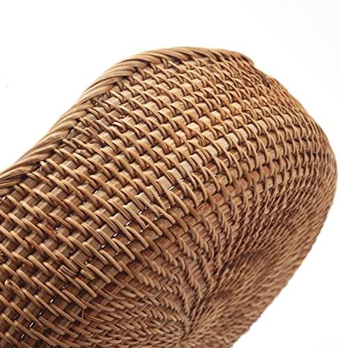 Rattan Bread Baskets Round Woven Fruit Bowls Key Holders Stackable for Storag...