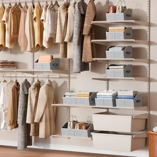 Homsorout Closet Organizers Bins 6 Packs - Large Closet Shelf Organizer with ...