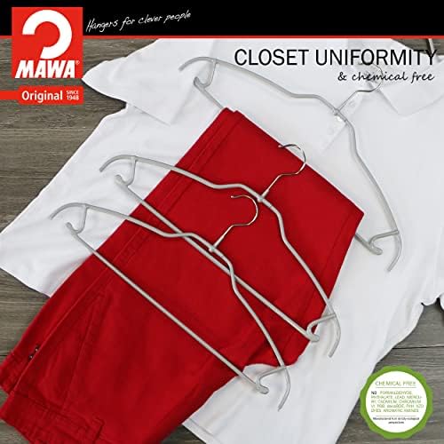 Mawa by Reston Lloyd Silhouette Ultra-Thin Series, Non-Slip Space Saving Shir...
