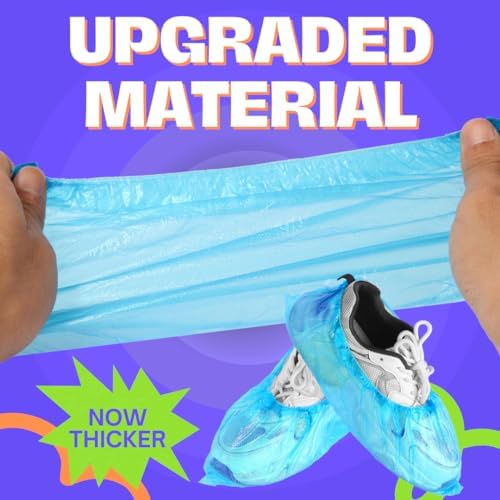 1,000 Pack Waterproof Shoe Covers Disposable, One Size Fits Most